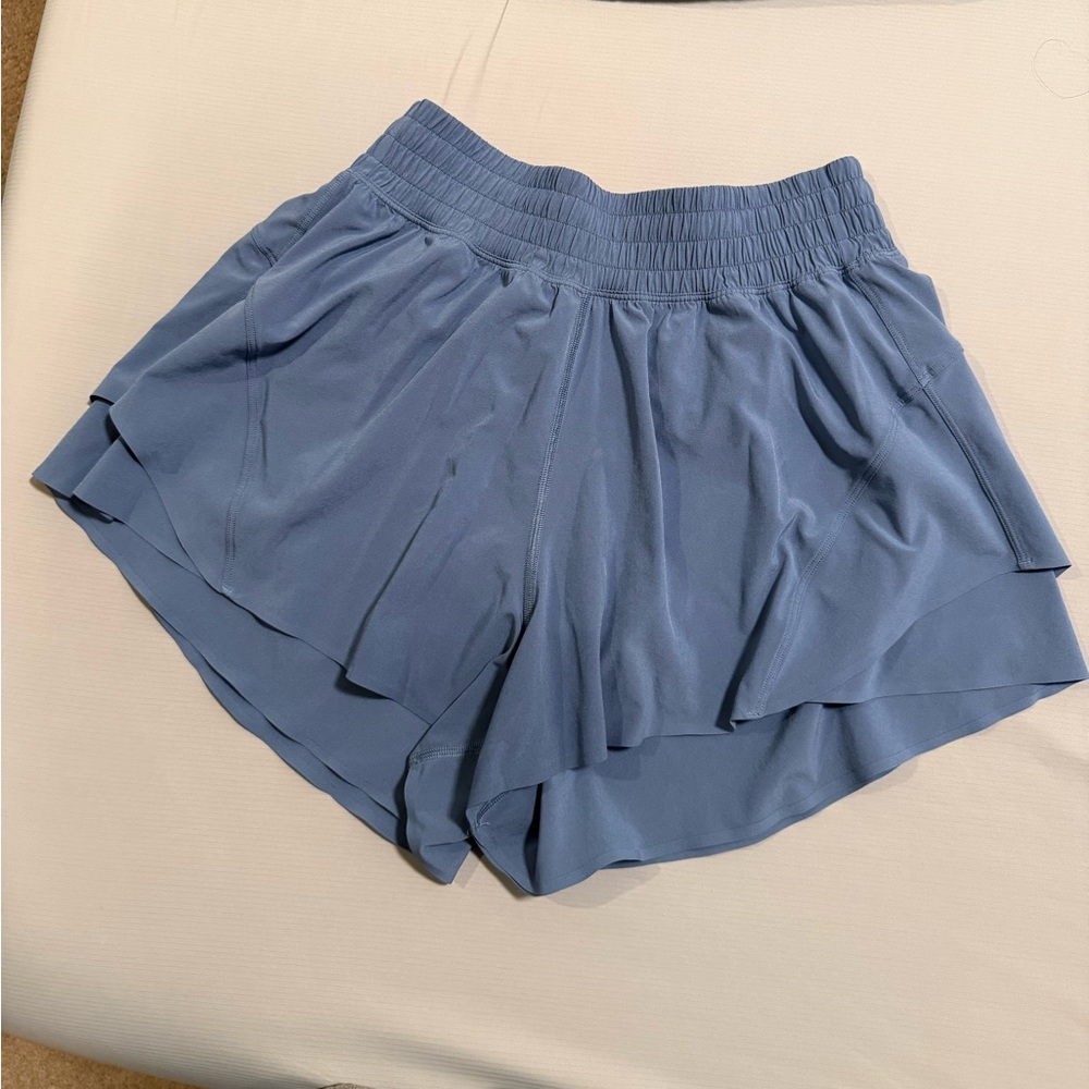 Lululemon Shake It Out High-Rise Running Short 2.5" - Washed Denim Size S